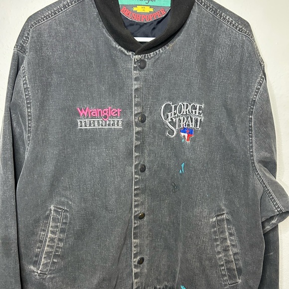 Vintage Wrangler BrushPopper George Straight Tour Country Music Jacket XL - Picture 2 of 12
